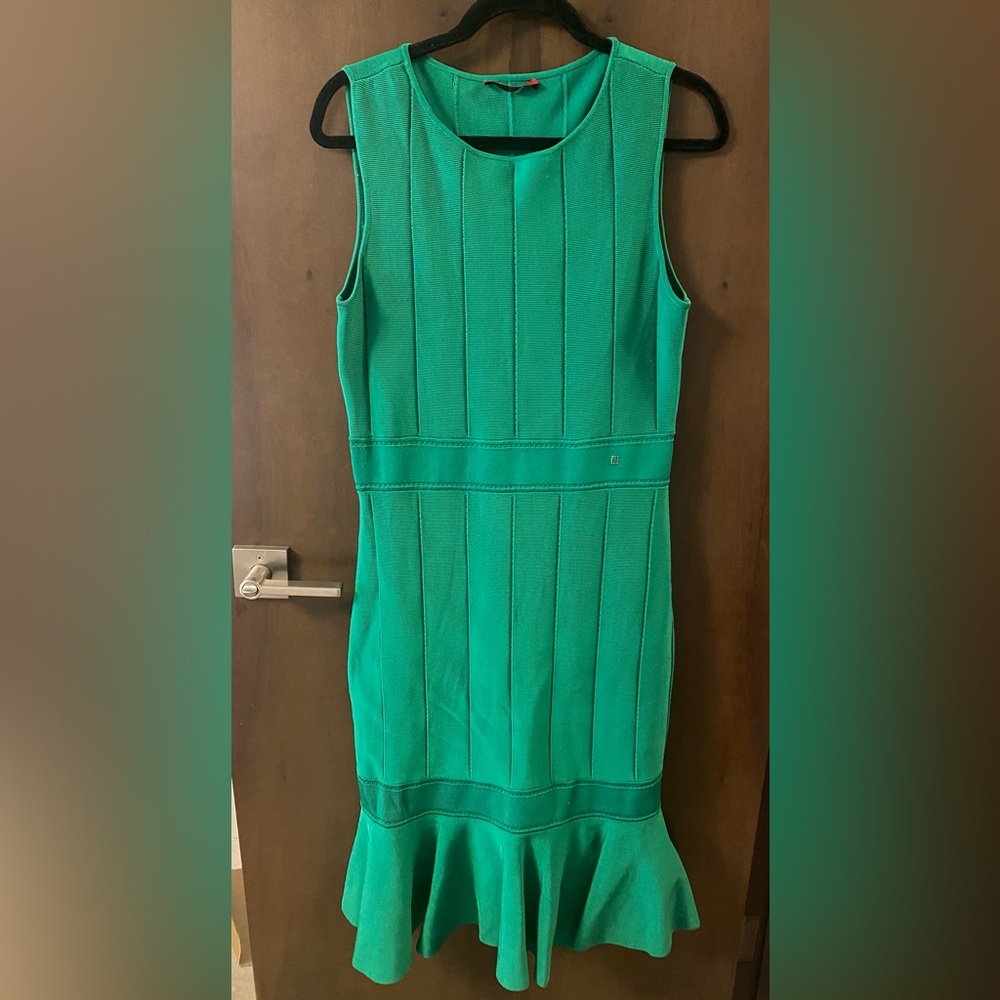 Carolina Herrera A-Line Green Dress, Large